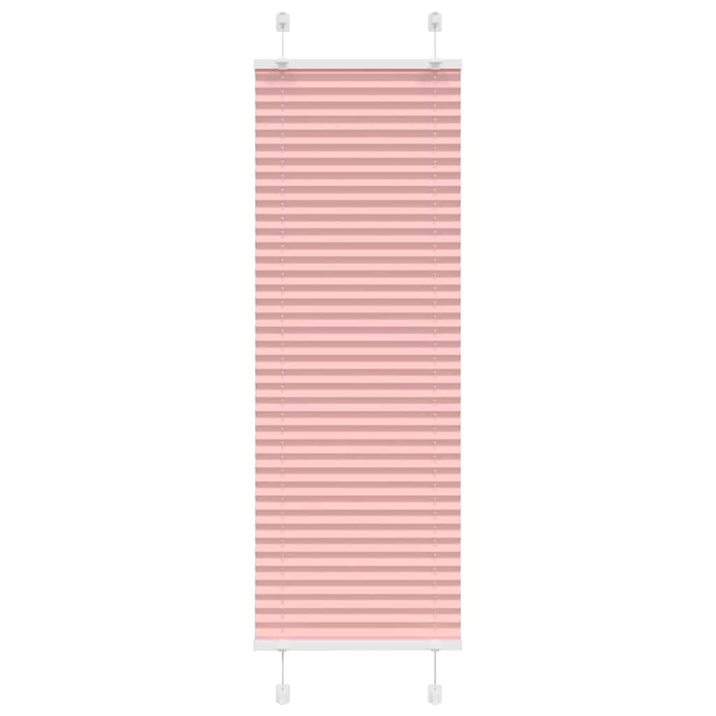 vidaXL Plissee Rosa 40x100 cm Stoffbreite 39,4 cm Polyester