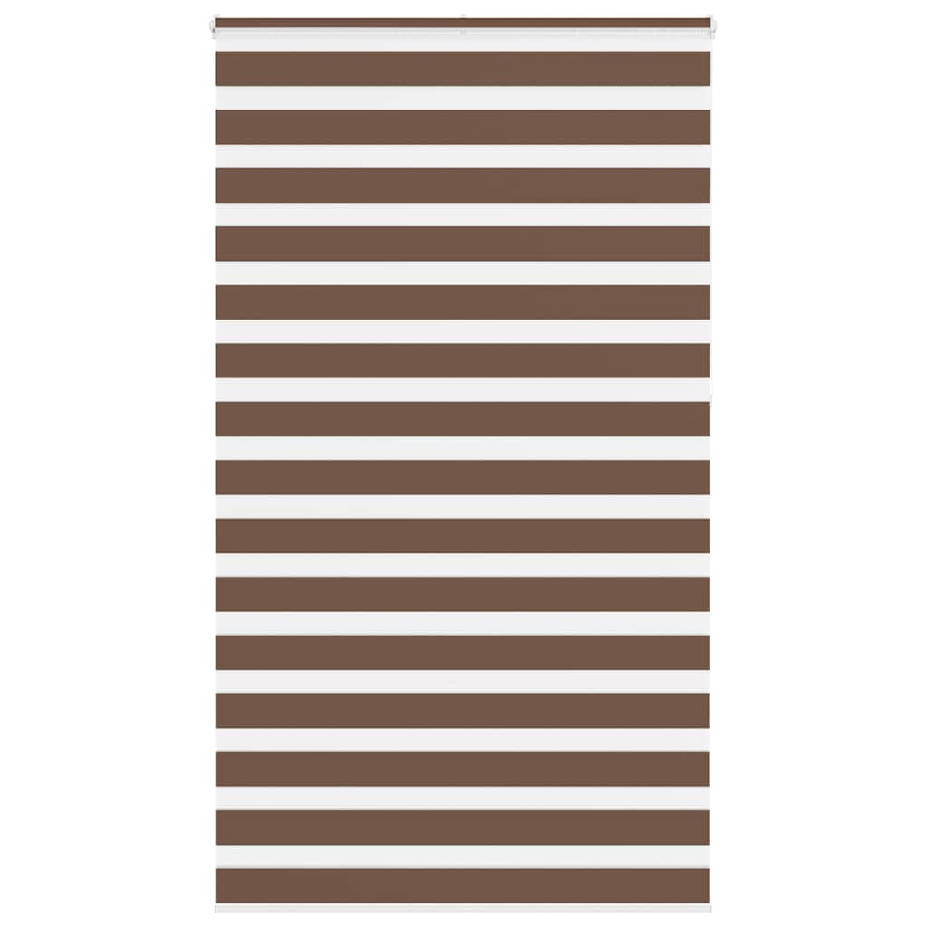 vidaXL Doppelrollo Braun 130x230 cm Stoffbreite 125,9 cm Polyester