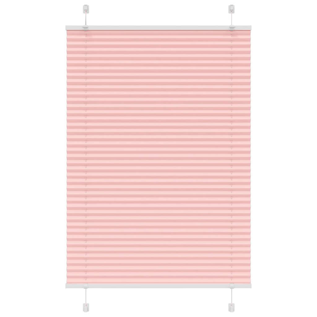vidaXL Plissee Rosa 85x100 cm Stoffbreite 84,4 cm Polyester
