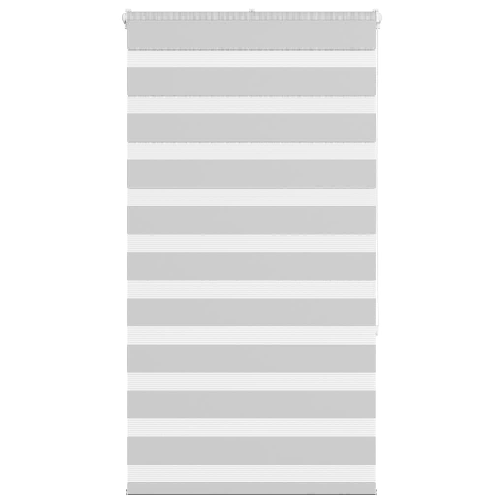 vidaXL Doppelrollo Hellgrau 80x150 cm Stoffbreite 75,9 cm Polyester