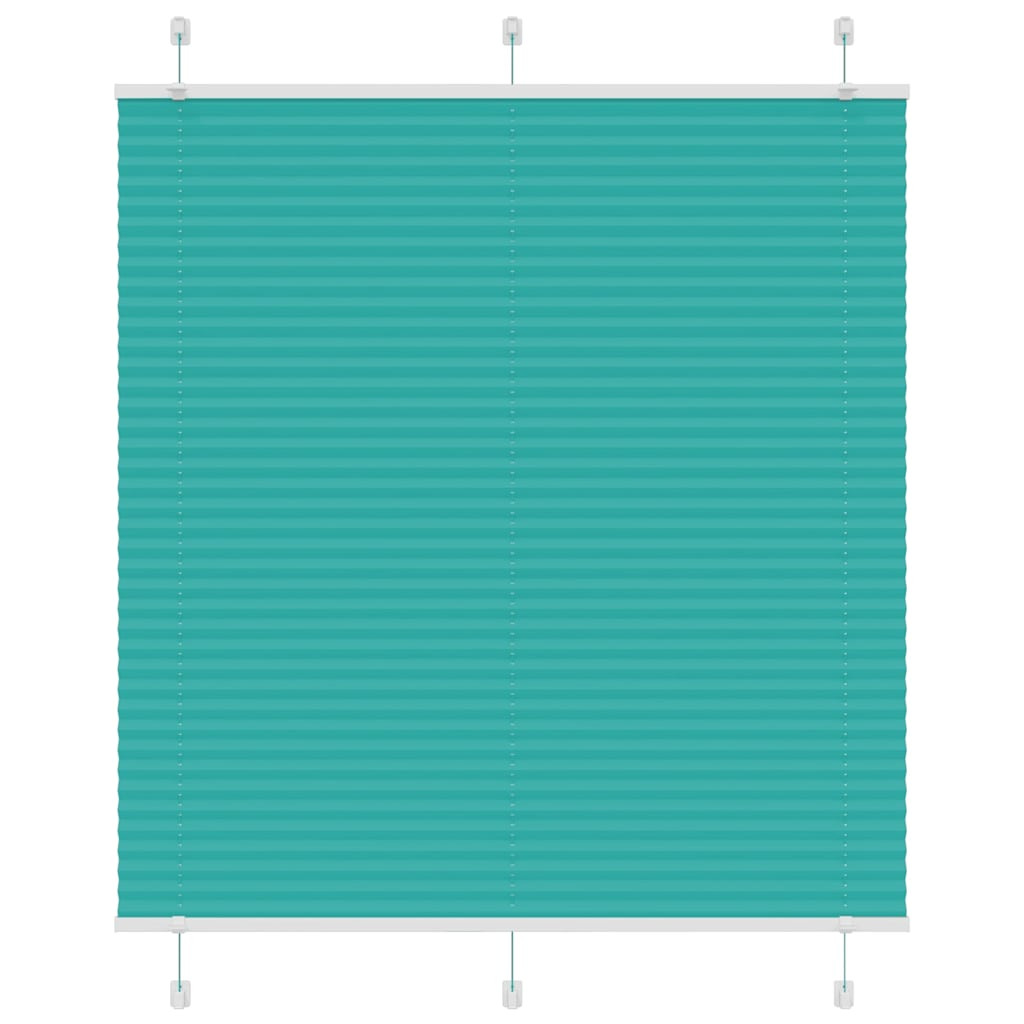 vidaXL Plissee Petrolgrün 115x150 cm Stoffbreite 114,4 cm Polyester