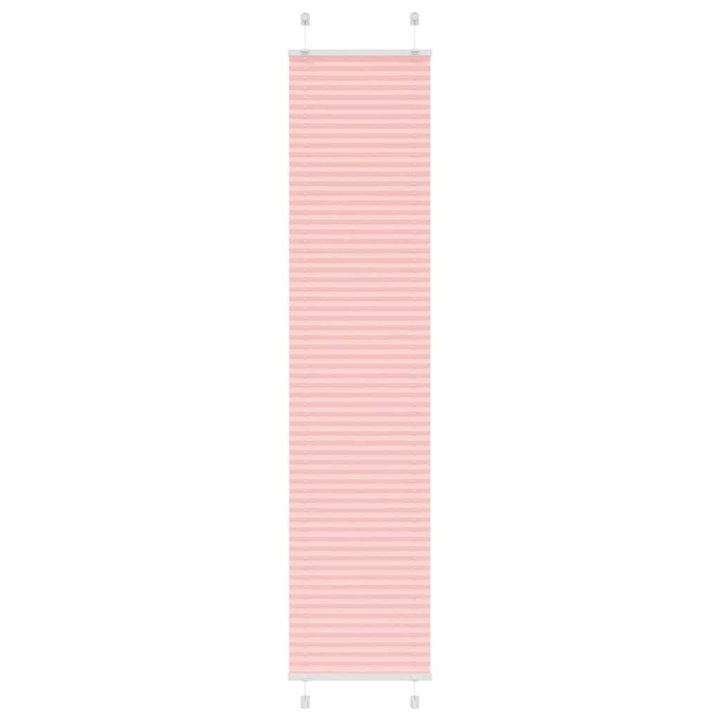 vidaXL Plissee Rosa 45x200 cm Stoffbreite 44,4 cm Polyester