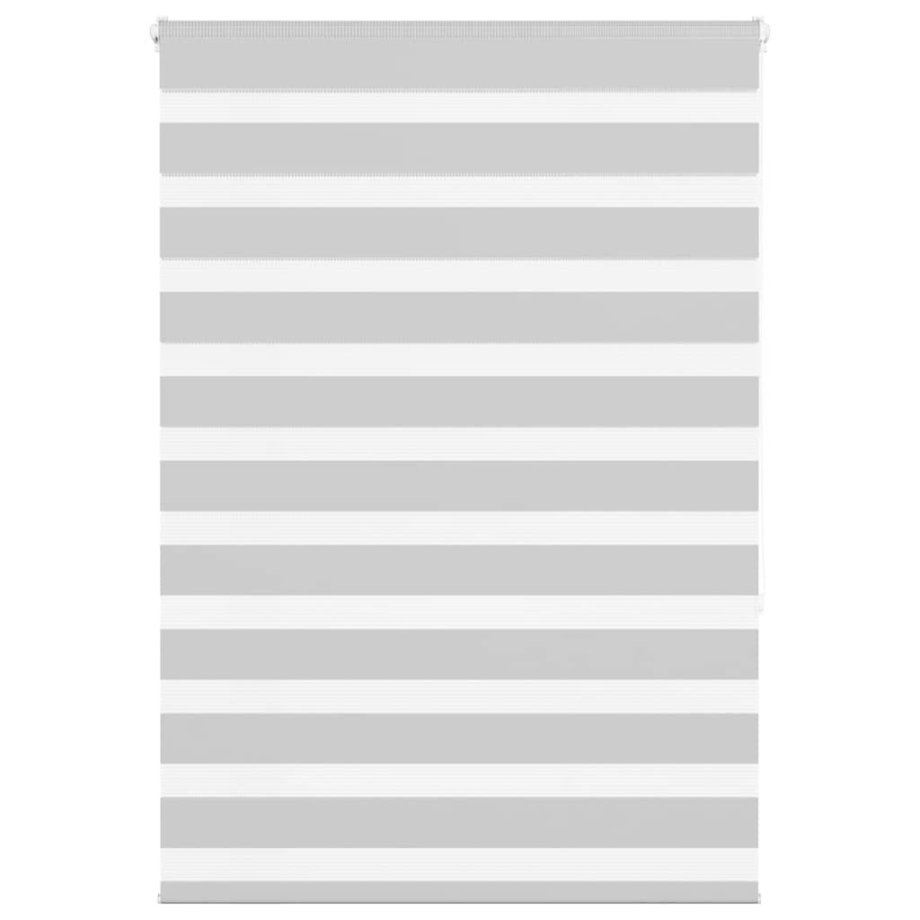 vidaXL Doppelrollo Hellgrau 110x150 cm Stoffbreite 105,9 cm Polyester