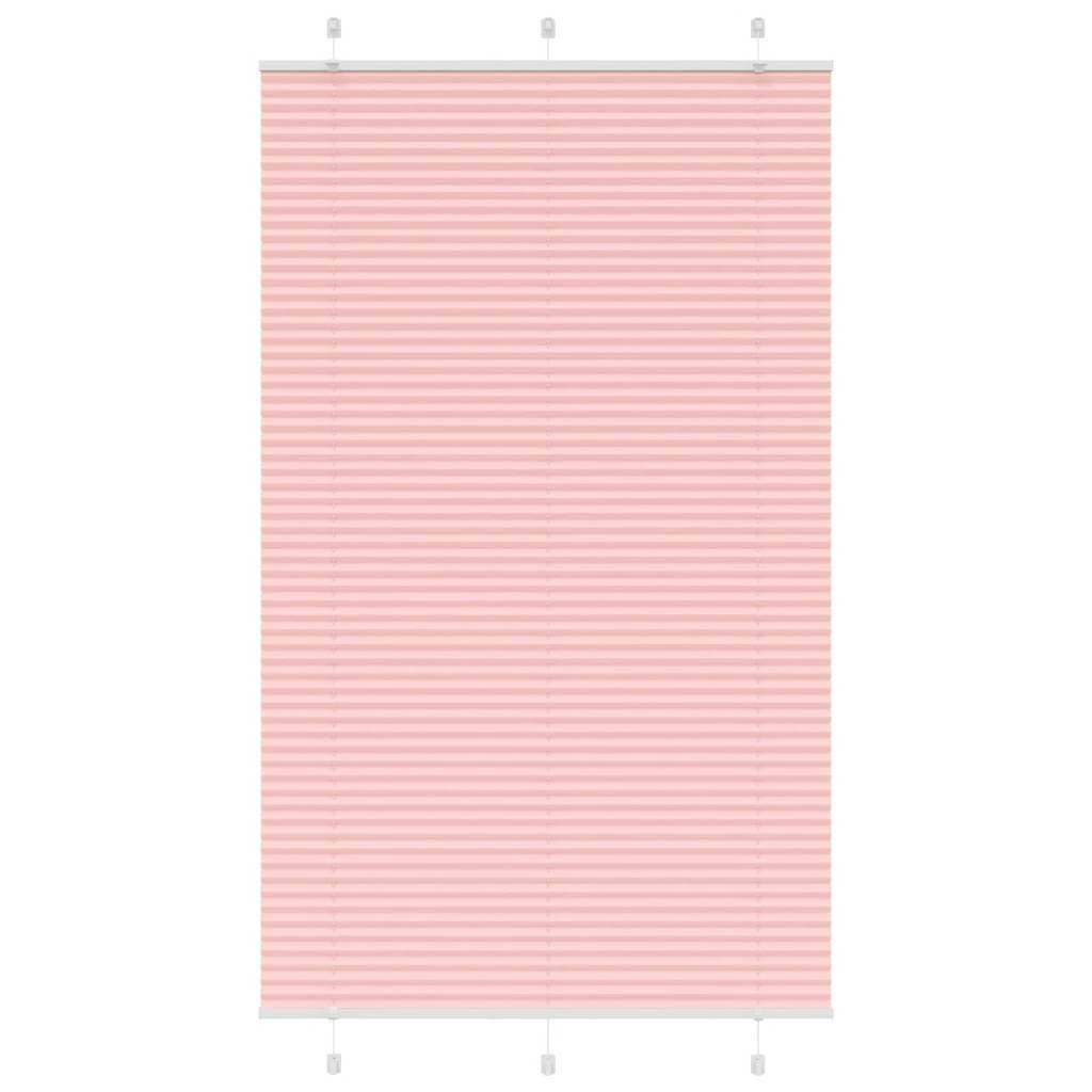 vidaXL Plissee Rosa 115x200 cm Stoffbreite 114,4 cm Polyester