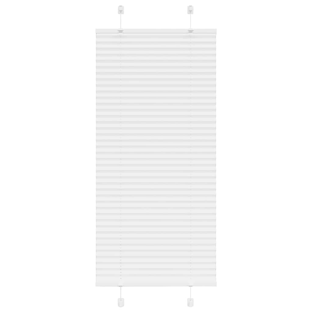 vidaXL Plissee Weiß 65x100 cm Stoffbreite 64,4 cm Polyester