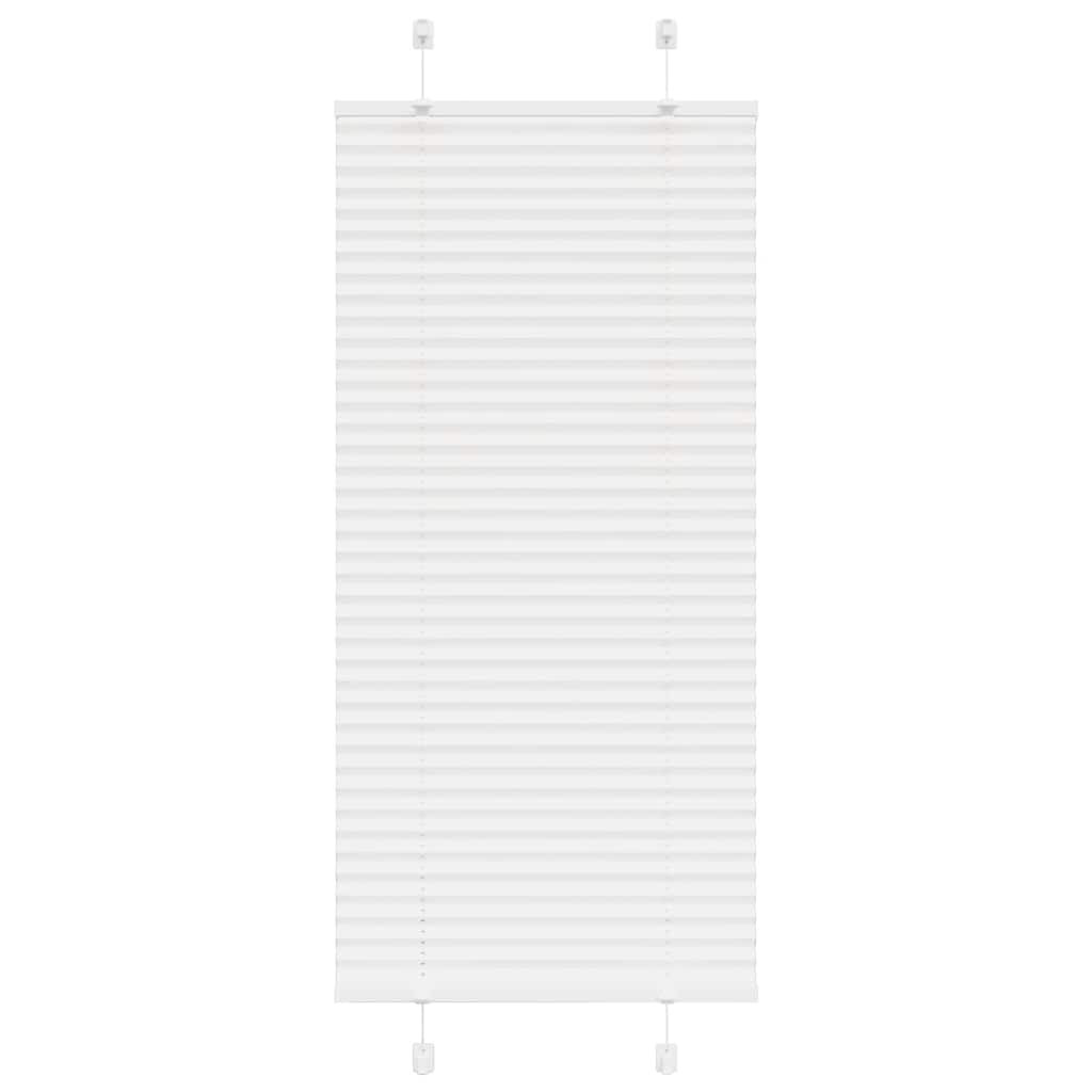 vidaXL Plissee Weiß 55x100 cm Stoffbreite 54,4 cm Polyester