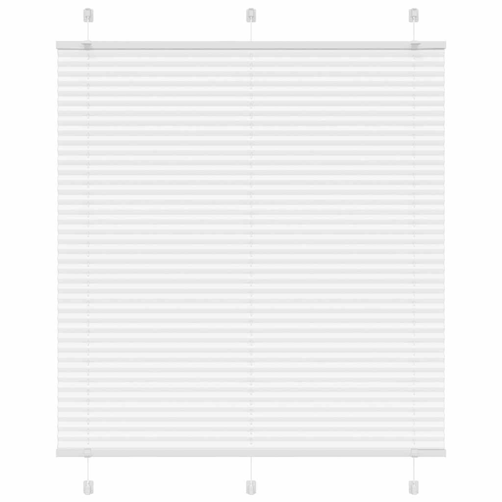 vidaXL Plissee Weiß 120x150 cm Stoffbreite 119,4 cm Polyester