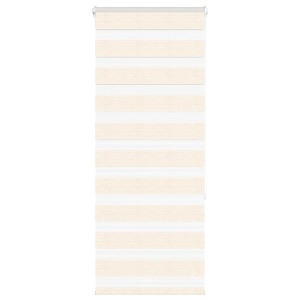 vidaXL Doppelrollo Marmorbeige 65x150 cm Stoffbreite 60,9 cm Polyester