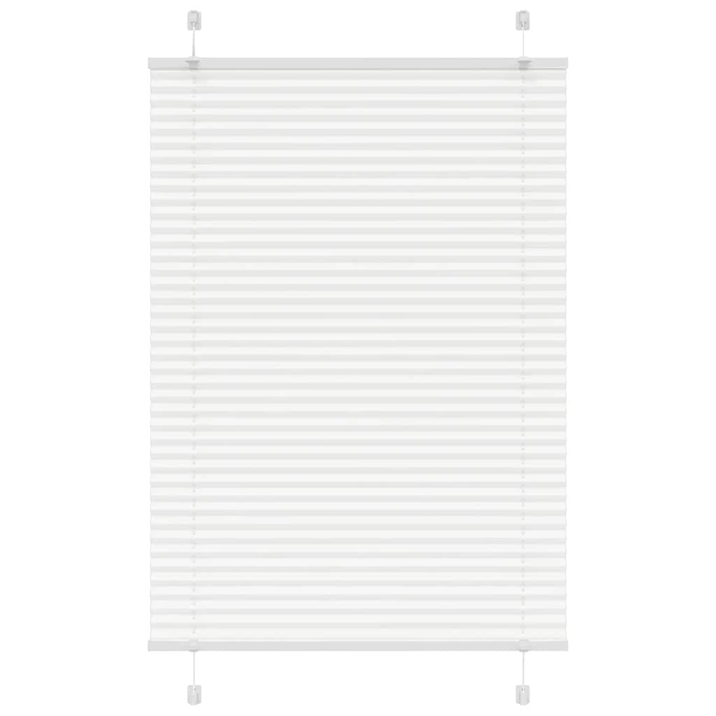 vidaXL Plissee Weiß 90x100 cm Stoffbreite 89,4 cm Polyester
