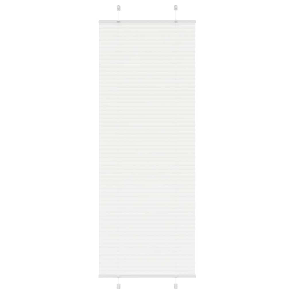vidaXL Plissee Weiß 75x200 cm Stoffbreite 74,4 cm Polyester