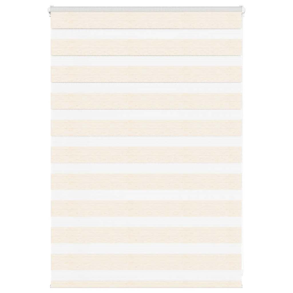 vidaXL Doppelrollo Marmorbeige 110x100cm Stoffbreite 105,9 cm Polyester