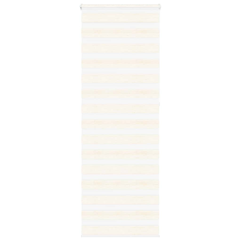 vidaXL Doppelrollo Marmorbeige 90x230 cm Stoffbreite 85,9 cm Polyester