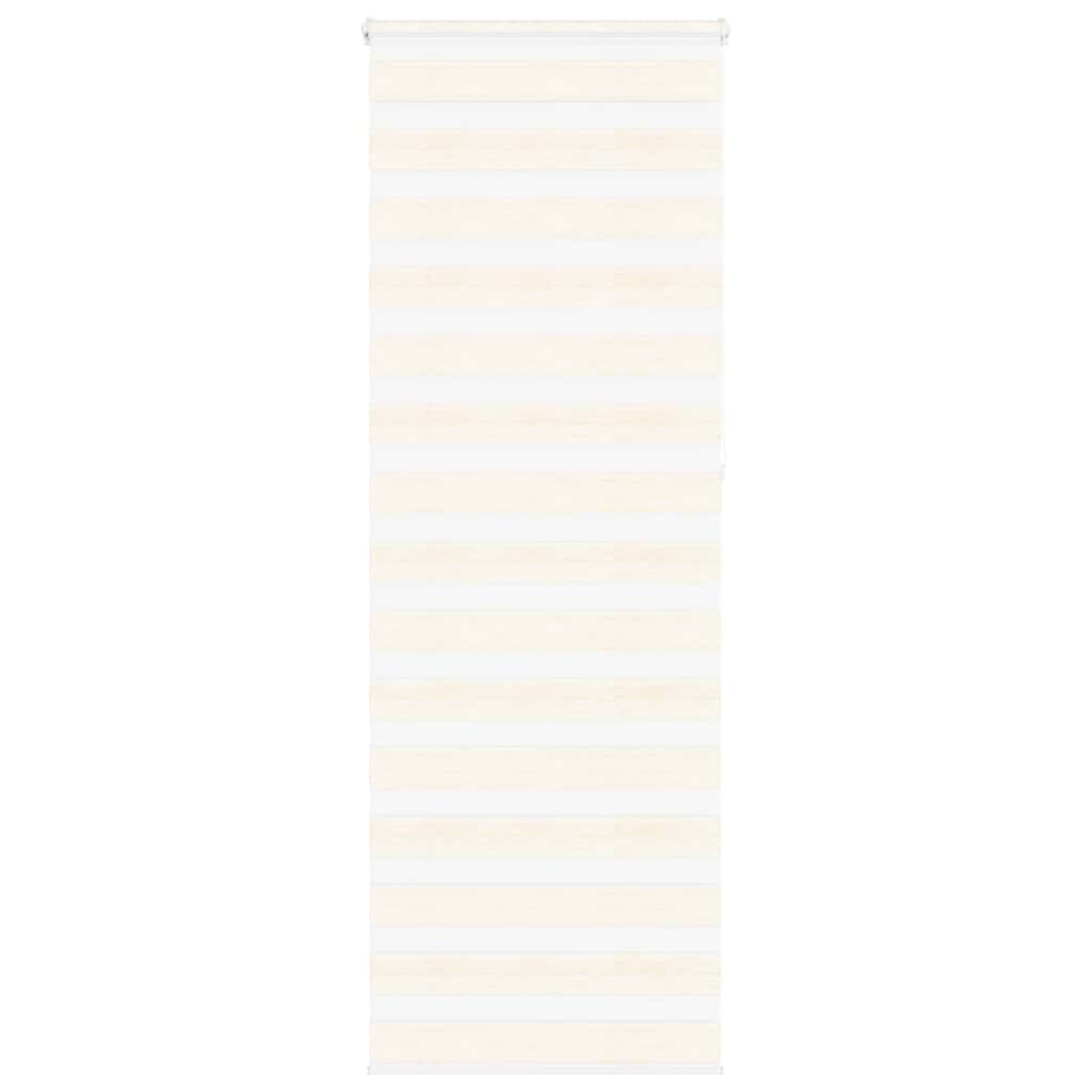 vidaXL Doppelrollo Marmorbeige 80x230 cm Stoffbreite 75,9 cm Polyester