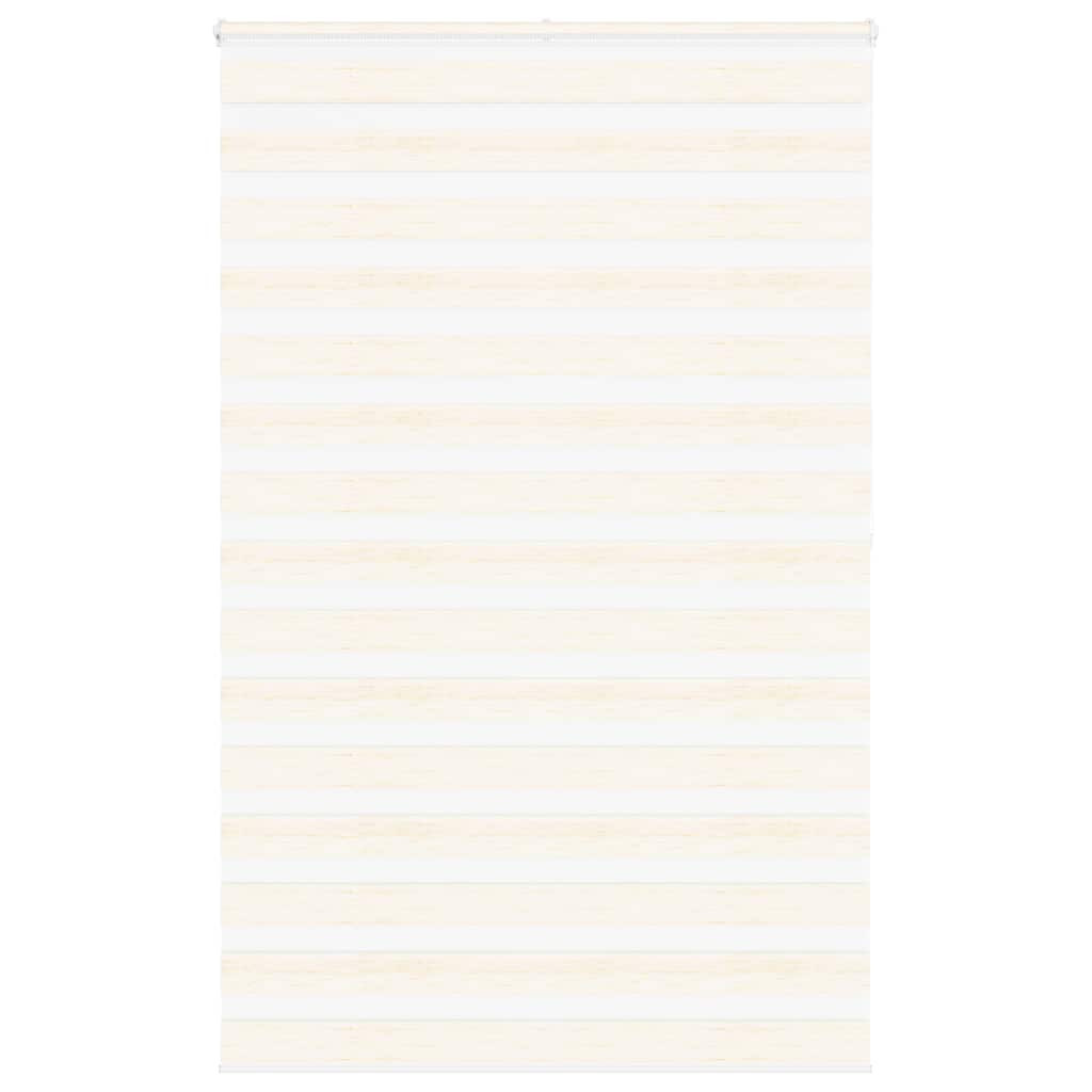 vidaXL Doppelrollo Marmorbeige 145x200cm Stoffbreite 140,9 cm Polyester