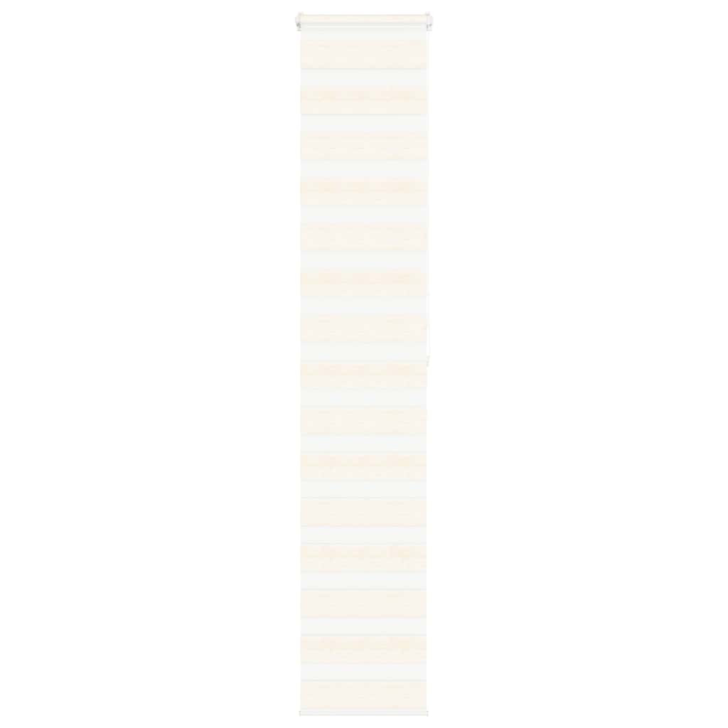vidaXL Doppelrollo Marmorbeige 40x200 cm Stoffbreite 35,9 cm Polyester