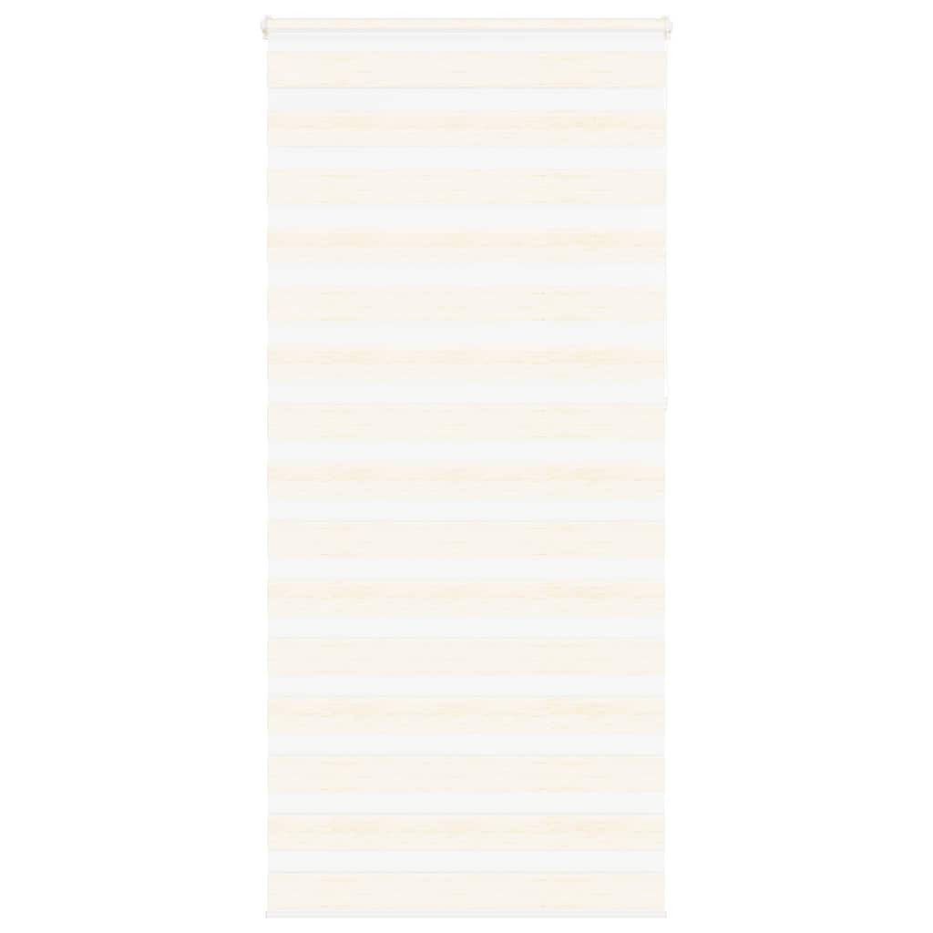 vidaXL Doppelrollo Marmorbeige 100x230 cm Stoffbreite 95,9 cm Polyester