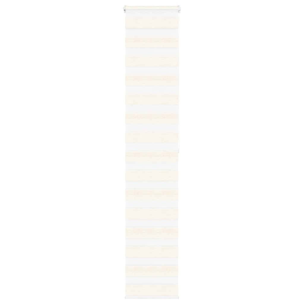 vidaXL Doppelrollo Marmorbeige 50x200 cm Stoffbreite 45,9 cm Polyester
