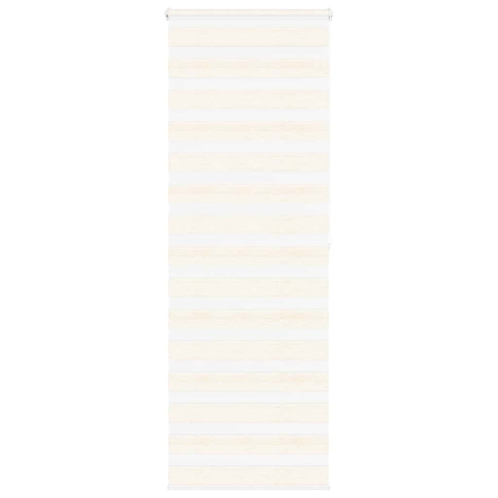 vidaXL Doppelrollo Marmorbeige 80x200 cm Stoffbreite 75,9 cm Polyester