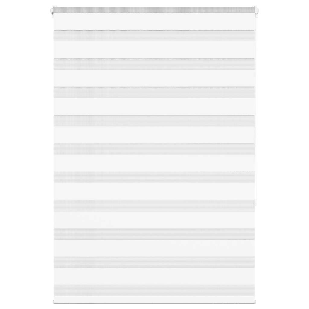 vidaXL Doppelrollo Weiß 100x150 cm Stoffbreite 95,9 cm Polyester