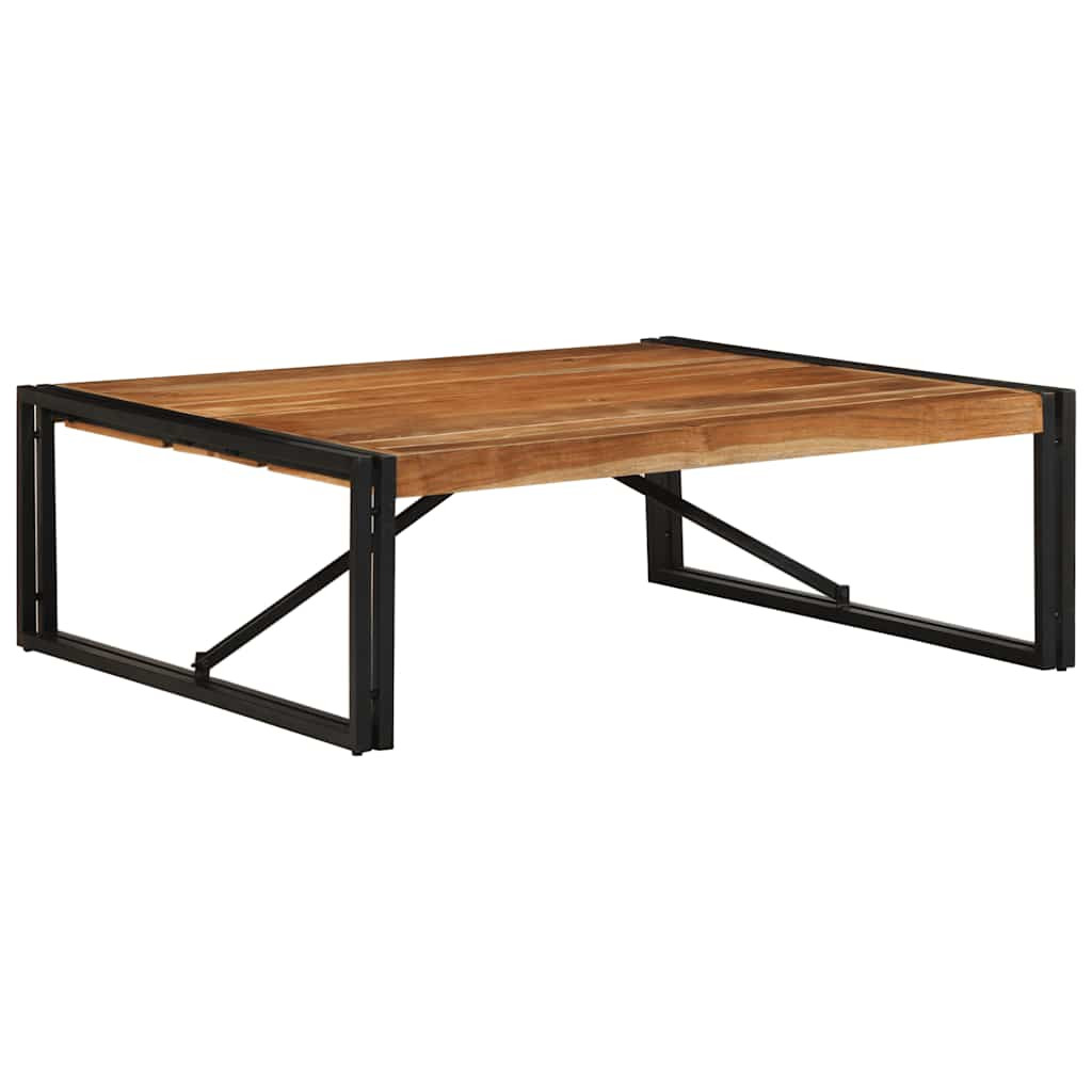 vidaXL Couchtisch 100x100x35 cm Raues Massivholz Akazie