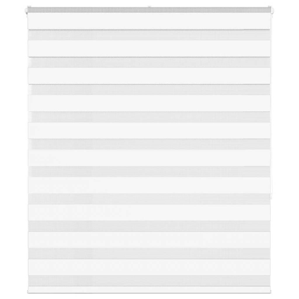 vidaXL Doppelrollo Weiß 125x150 cm Stoffbreite 120,9 cm Polyester