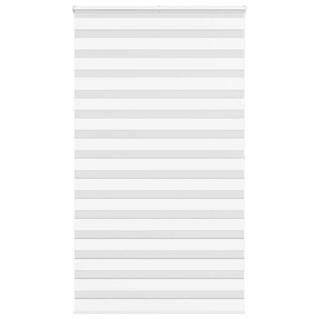 vidaXL Doppelrollo Weiß 135x200 cm Stoffbreite 130,9 cm Polyester