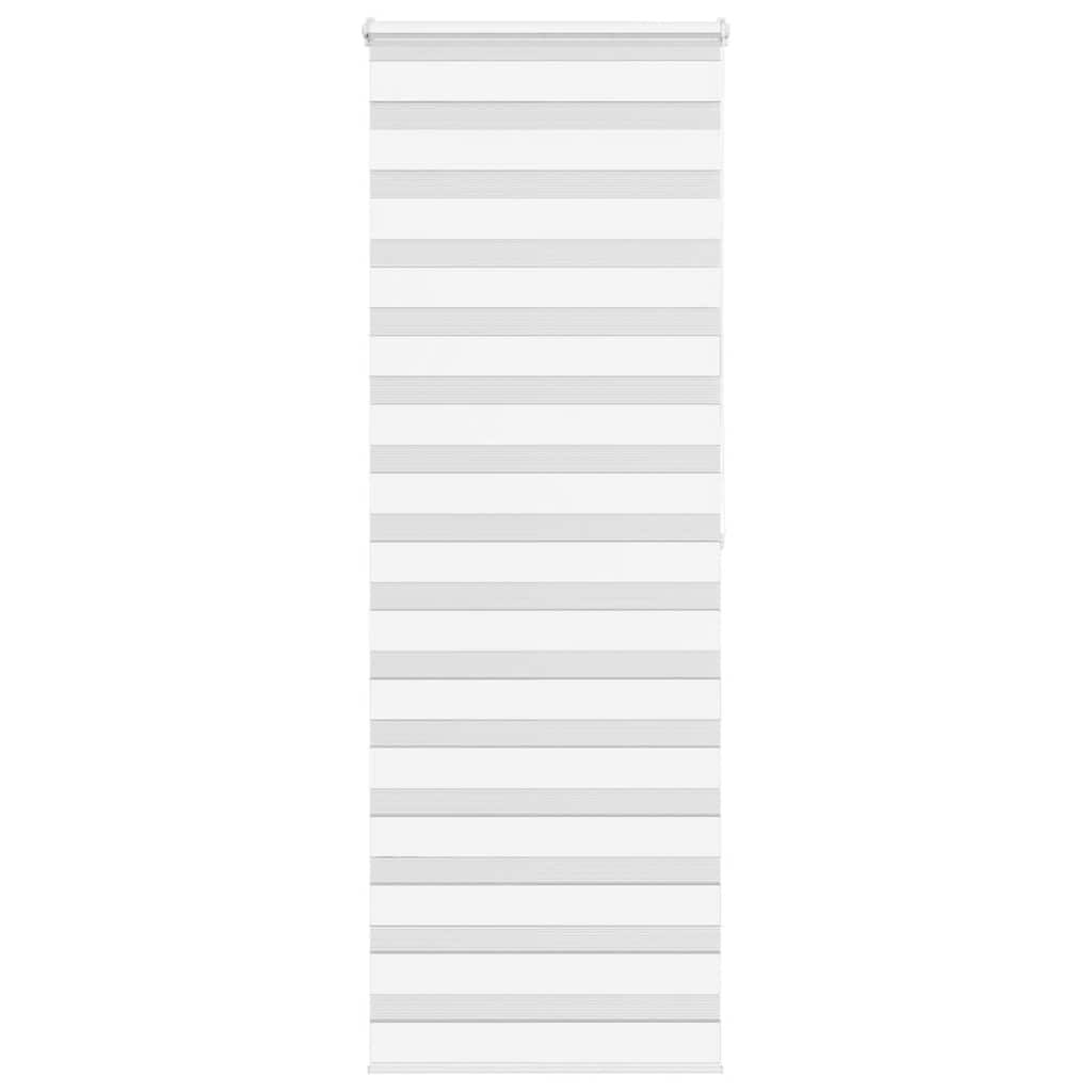 vidaXL Doppelrollo Weiß 75x200 cm Stoffbreite 70,9 cm Polyester