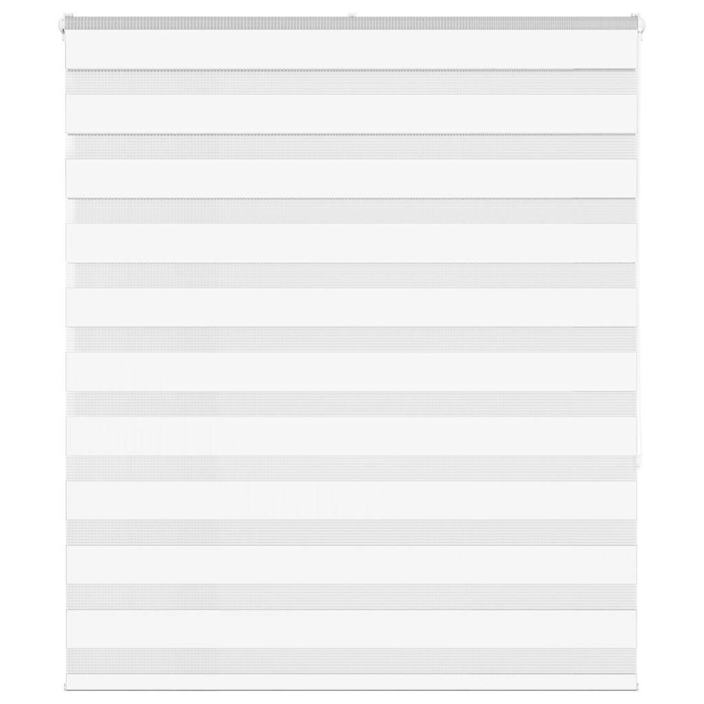 vidaXL Doppelrollo Weiß 135x150 cm Stoffbreite 130,9 cm Polyester