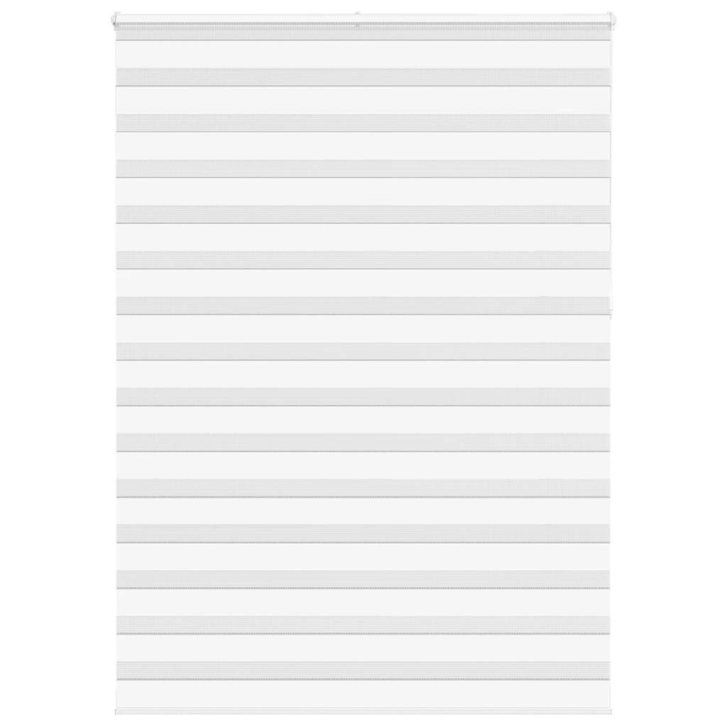 vidaXL Doppelrollo Weiß 155x230 cm Stoffbreite 150,9 cm Polyester