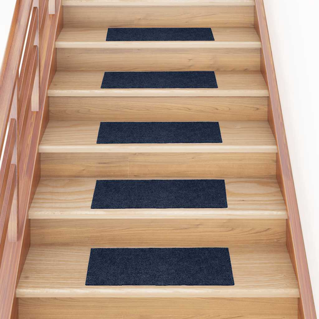 vidaXL Stufenmatten Selbstklebend 30 Stk. 60x25 cm Marineblau Rechteckig