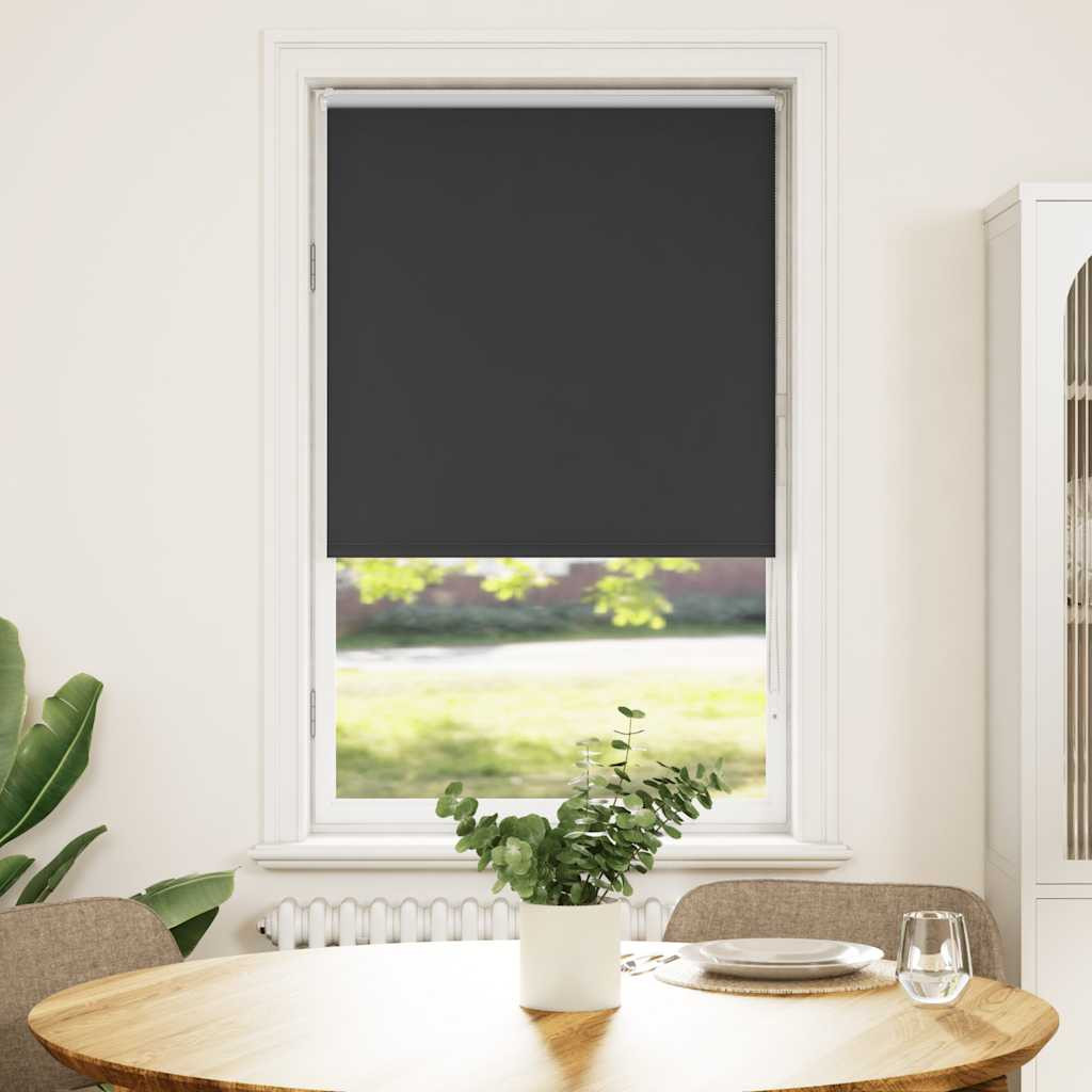 vidaXL Verdunkelungsrollo Schwarz 65x130 cm Stoffbreite 60,7 cm