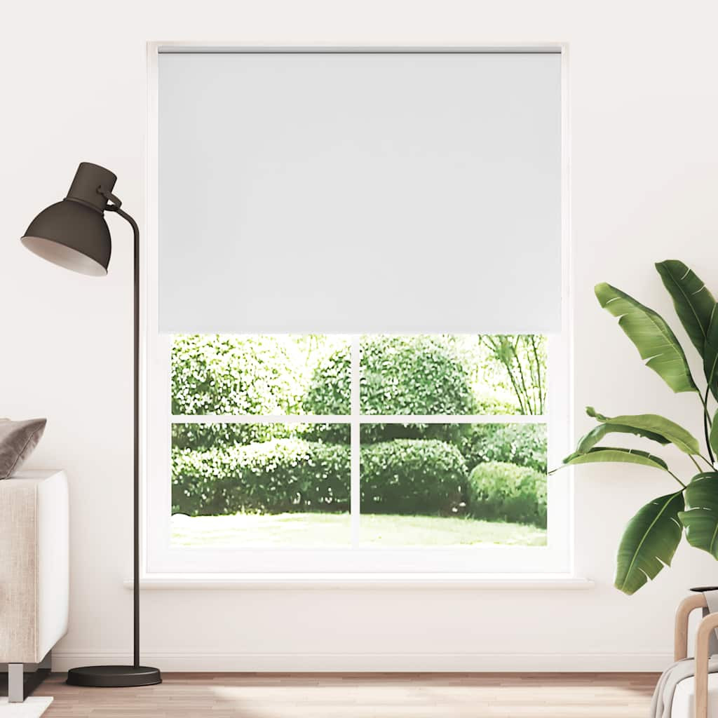 vidaXL Verdunkelungsrollo 164,4 x 230 cm, Stoffbreite 160 cm, Weiß