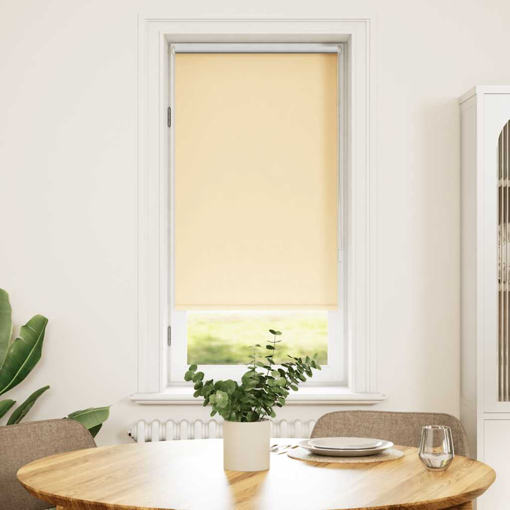 vidaXL Verdunkelungsrollo 44,4 x 100 cm, Stoffbreite 40 cm, Beige