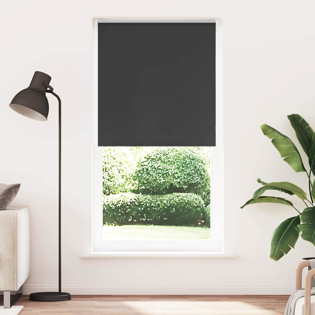 vidaXL Verdunkelungsrollo Schwarz 105x230 cm Stoffbreite 100,7 cm