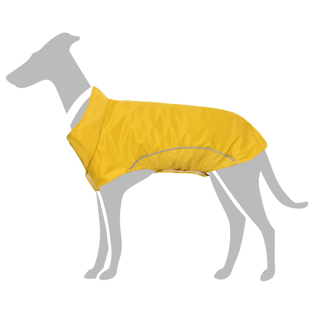 vidaXL Hunde Regenmantel mit Reflexstreifen Polyester Gelb 4XL