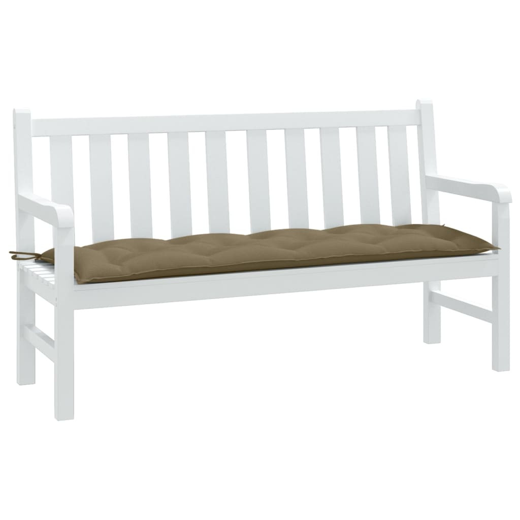 vidaXL Gartenbank-Auflage Melange Taupe 150x50x7 cm Stoff