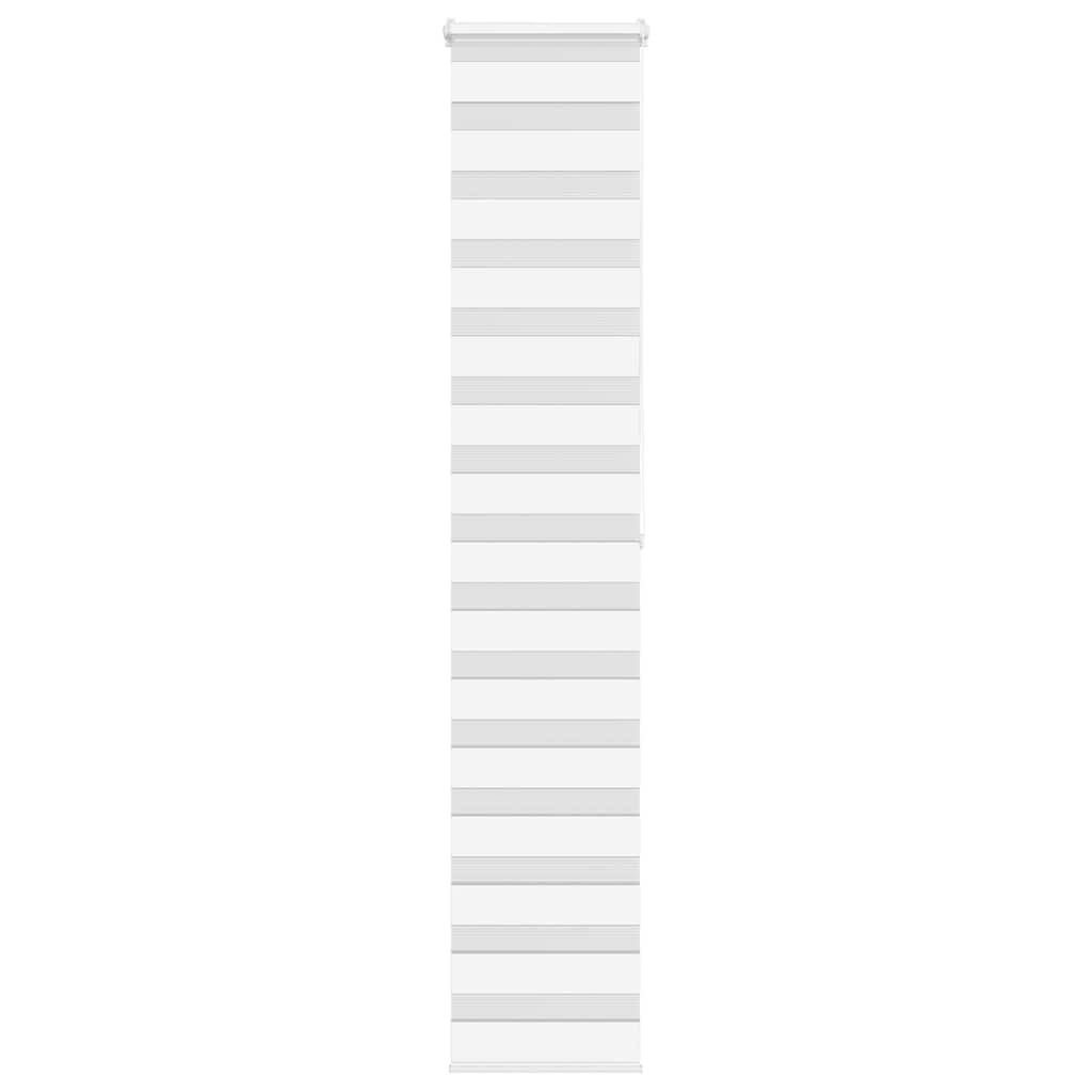 vidaXL Doppelrollo Weiß 40x200 cm Stoffbreite 35,9 cm Polyester