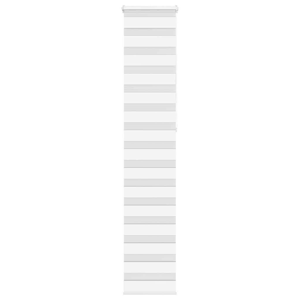 vidaXL Doppelrollo Weiß 50x230 cm Stoffbreite 45,9 cm Polyester
