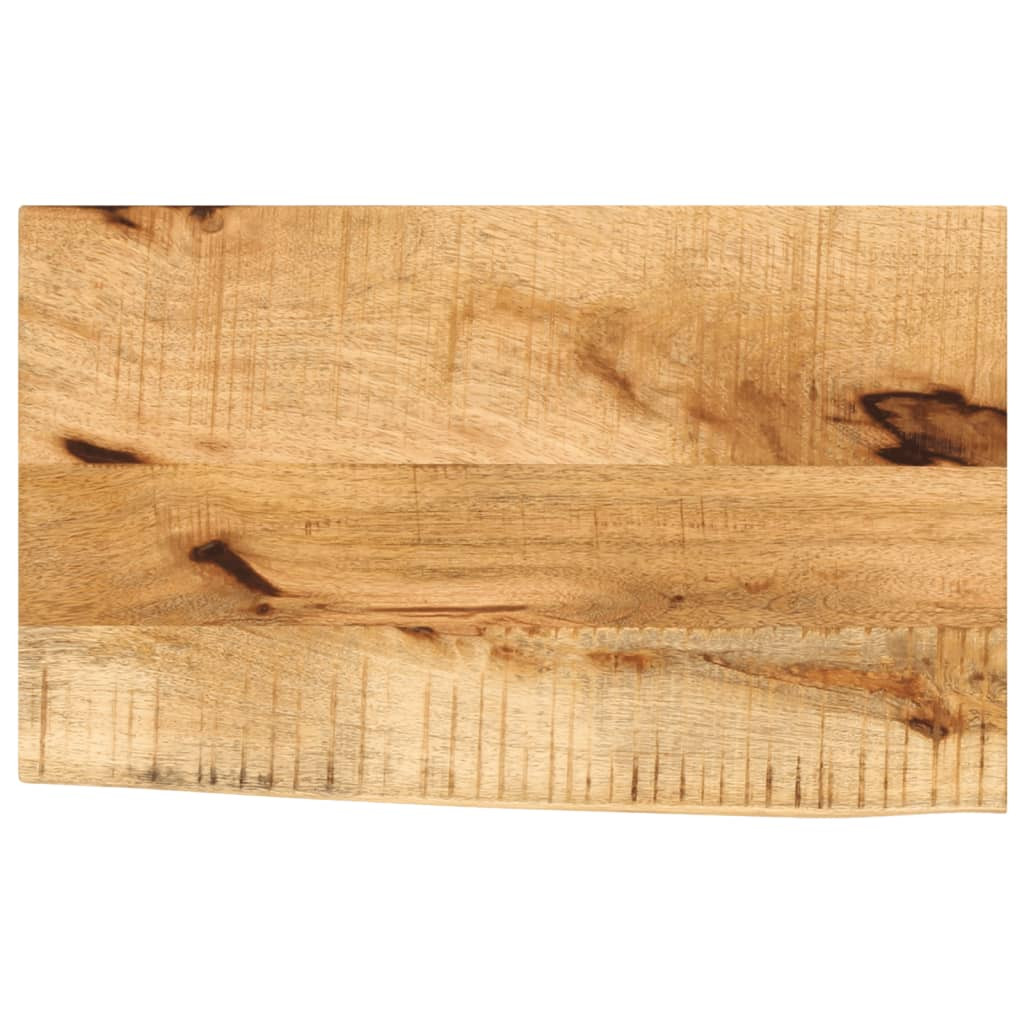 vidaXL Tischplatte 40x20x2,5 cm Baumkante Massivholz Raues Mangoholz
