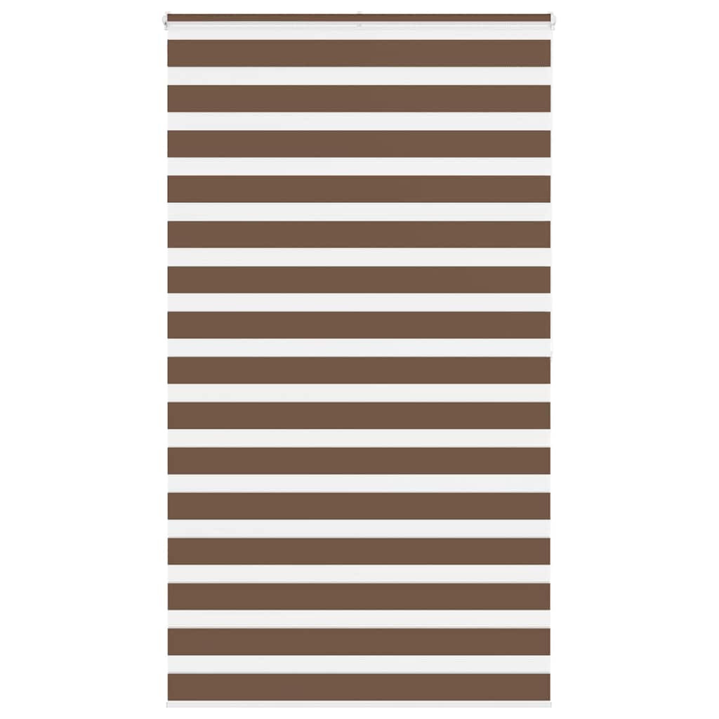 vidaXL Doppelrollo Braun 120x200 cm Stoffbreite 115,9 cm Polyester