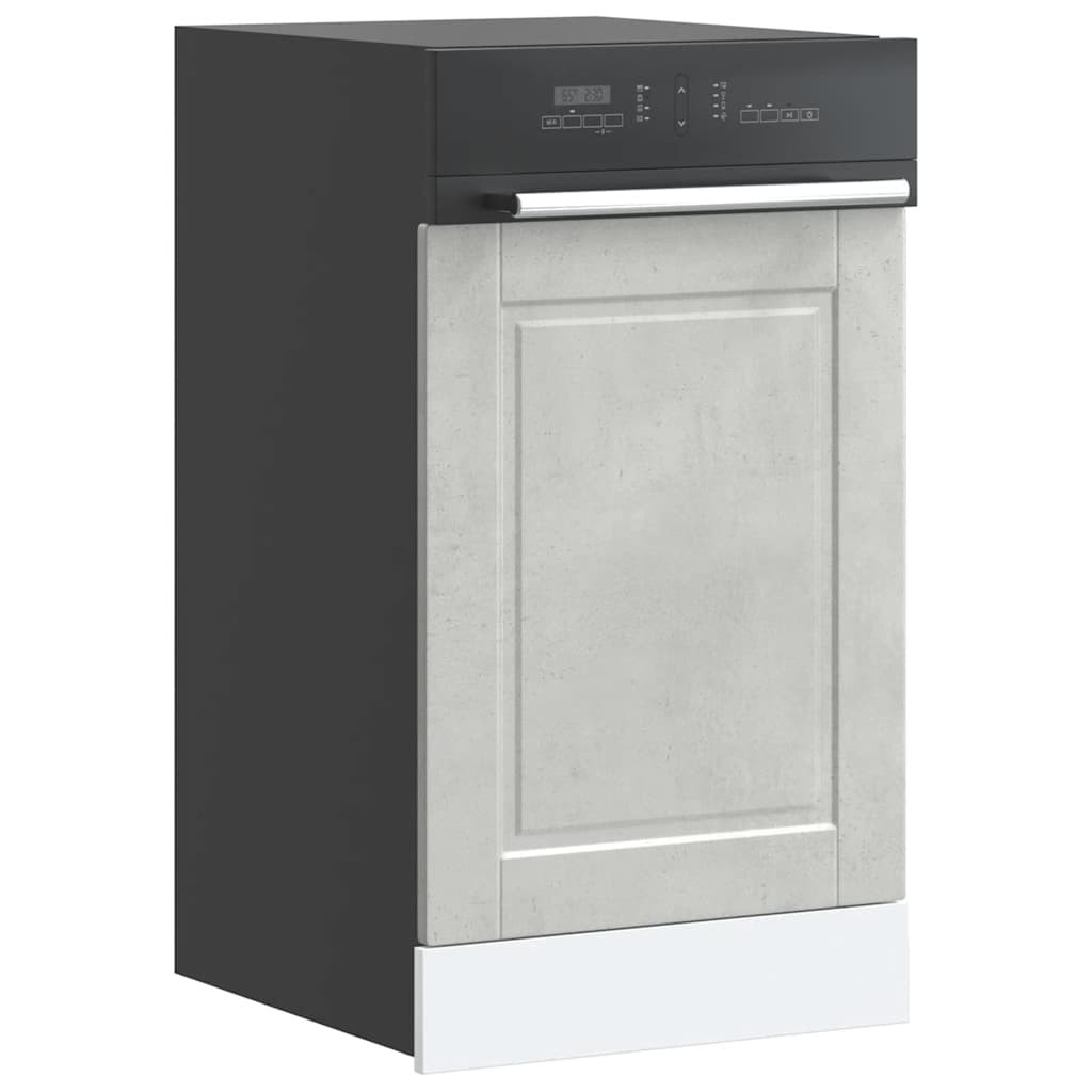 vidaXL Geschirrspülerblende Porto Betongrau 45x1,5x57 cm Holzwerkstoff