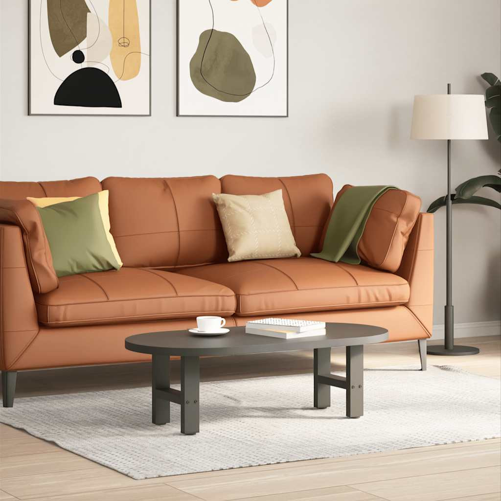 vidaXL Couchtischbeine Anthrazit 2 Stk. 30x(30-31) cm Stahl