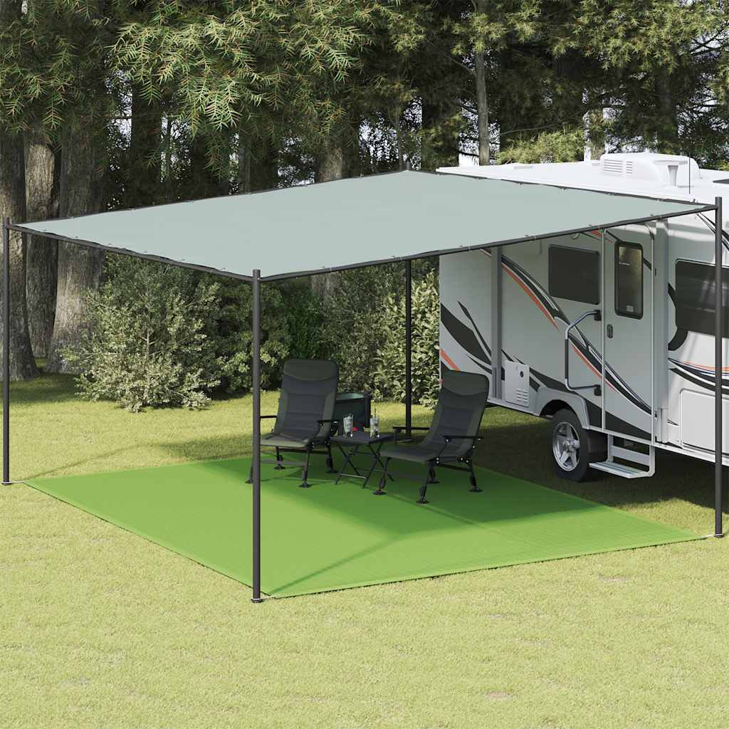 vidaXL Zeltteppich Hellgrün 400x500 cm HDPE