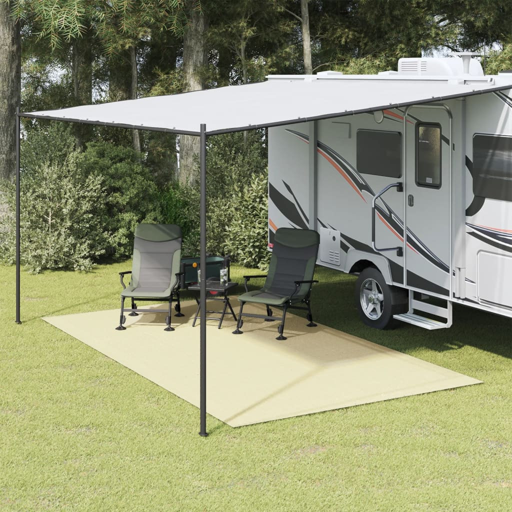vidaXL Zeltteppich Creme 4x2,5 m