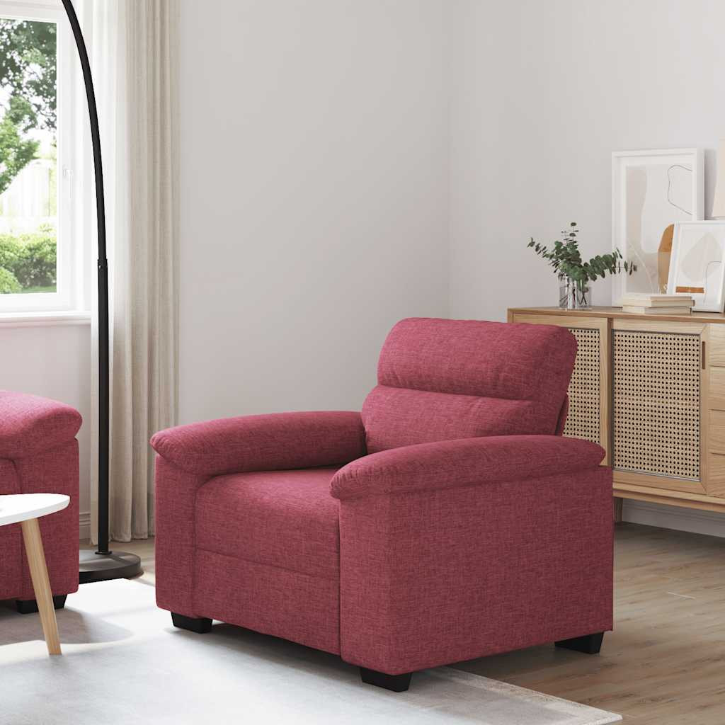 vidaXL Sessel Weinrot 100x81x84 cm Stoff