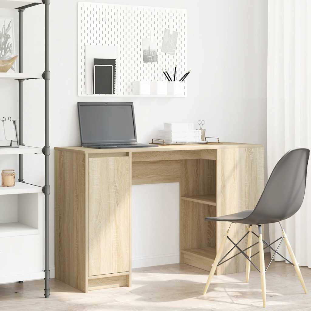 vidaXL Schreibtisch Sonoma-Eiche 120x42x76 cm Holzwerkstoff