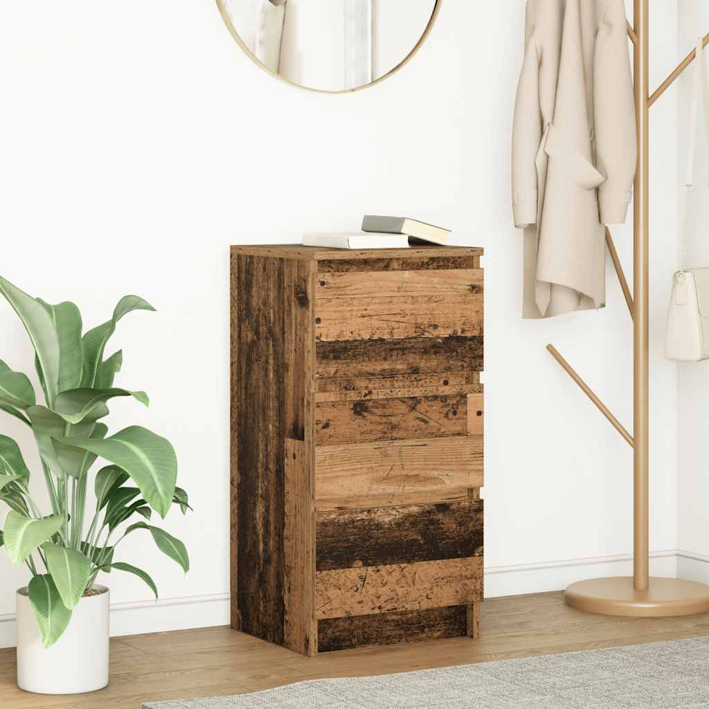vidaXL Sideboard Altholz-Optik 37,5x35x76 cm Holzwerkstoff