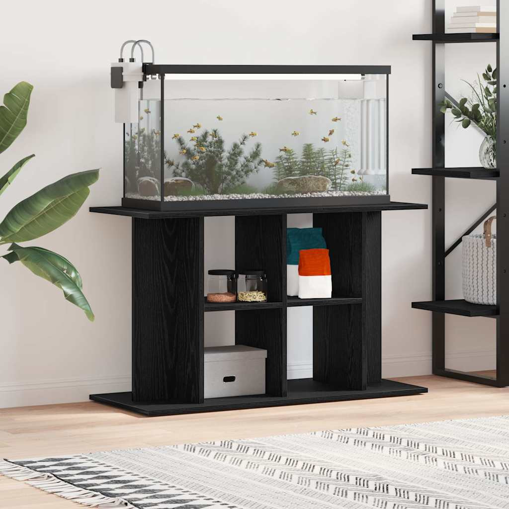 vidaXL Aquariumständer Schwarze Eiche 100 x 40 x 60 cm Holzwerkstoff