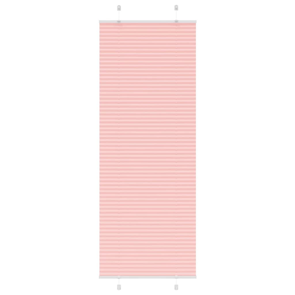 vidaXL Plissee Rosa 80x200 cm Stoffbreite 79,4 cm Polyester