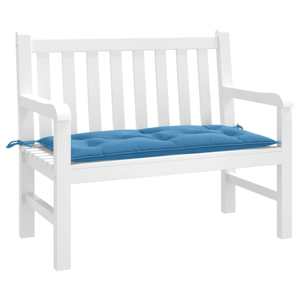 vidaXL Gartenbank-Auflage Melange Blau 100x50x7 cm Stoff